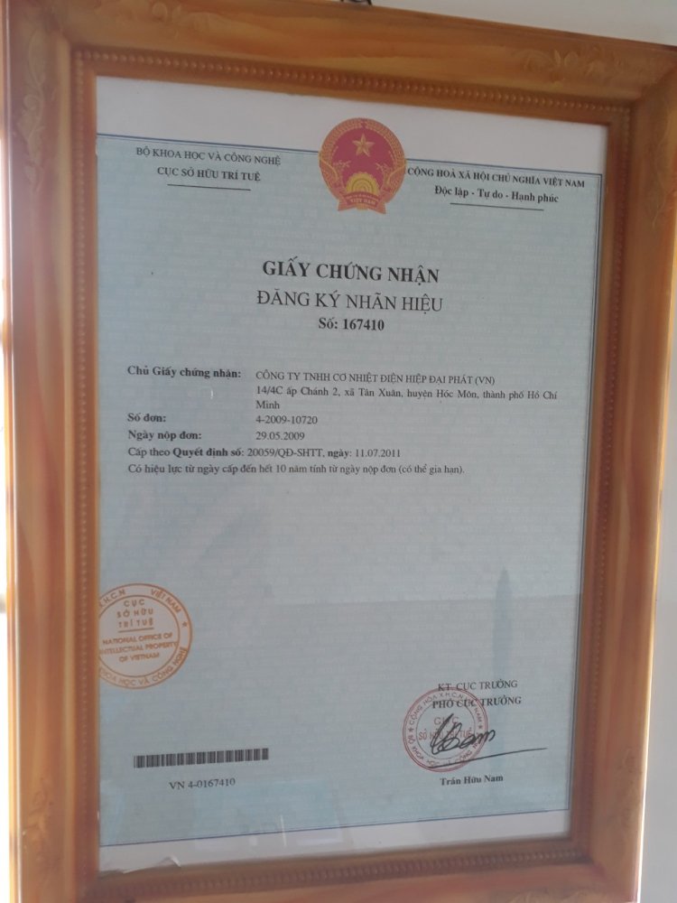 Giấy chứng nhận đăng ký nhãn hiệu